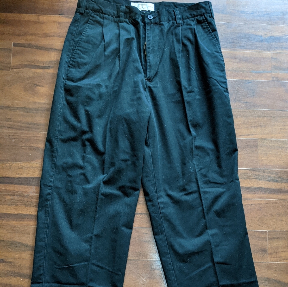 Mens black khaki dress pants